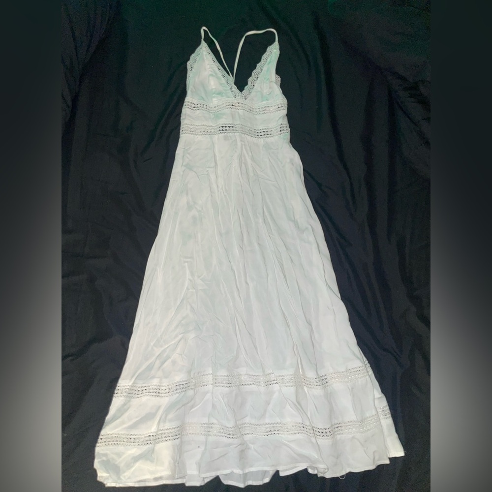 White maxi dress